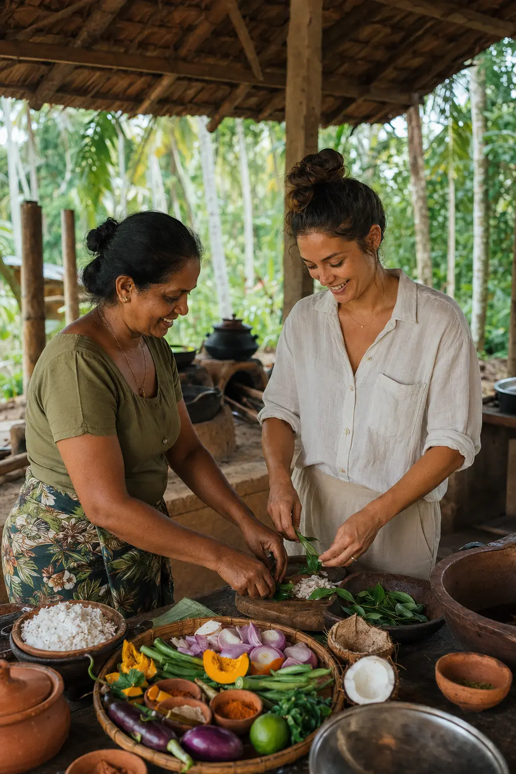 Village cooking and cultural experience at Palm Grove