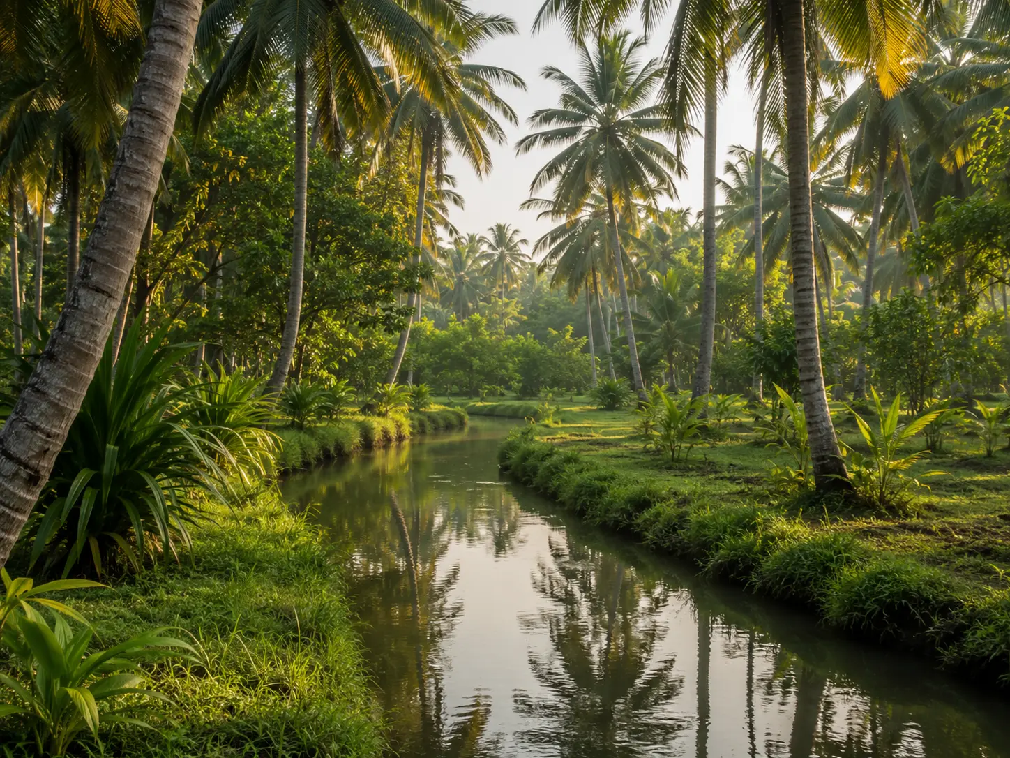 Water channel within Palm Grove